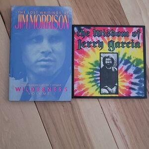 Jim Morrison Wilderness Volume 1 Book The Wisdom of Jerry Garcia Books Icons